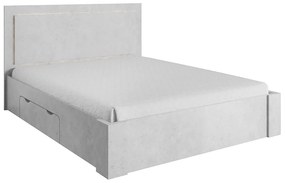 Manželská posteľ 160 cm Atalen (sivý betón) (s úl. priestorom). Vlastná spoľahlivá doprava až k Vám domov. 1034023