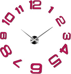 SENTOP | Moderné nalepovacie nástenné hodiny | 3D hodiny 12S053-Wanduhr HEU- analógové