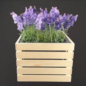 AMADEA Drevený obal na kvetináč, 32x32x24cm, drevený kvetináč