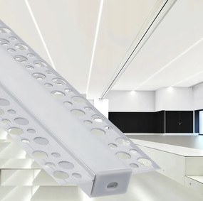 ECOLIGHT Zapustený hliníkový eloxovaný profil - sada 2m