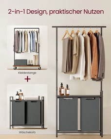 Kôš na bielizeň s tyčou na oblečenie BLH241G01