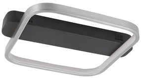 Stropné LED svietidlo Ascona, čierna/nikel, 20 W