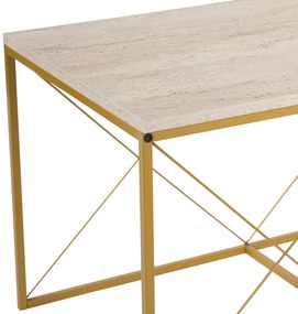 Konferenčný stolík Defne Gold Travertine