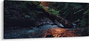 Obraz horskej riečky (120x50 cm)