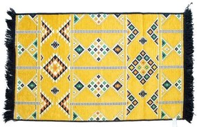 Kilim koberec žltý 125x80cm
