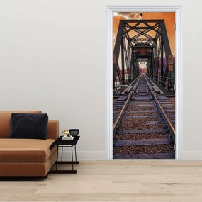 Fototapeta na dvere - Železničný most (95x205cm)