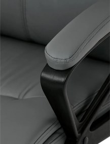 Kancelárske kreslo PEDRO — ekokoža, sivá