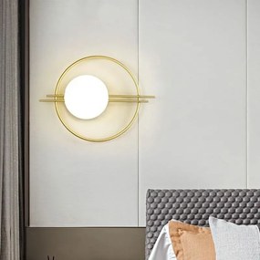 Toolight Toolight, LED nástenné svietidlo 50cm APP1436-W, zlatá, OSW-05052