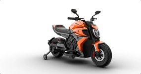 Detská elektrická motorka Ducati Diavel x Bentley Orange