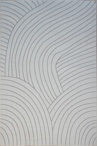 Biely obdĺžnikový koberec Zen Garden 2402 WHITE so vzorom Rozmer: 200x290 cm