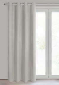 ZATEMŇOVACÍ ZÁVES (100%) NA KRÚŽKOCH NITA 140X250 CM TMAVOBÉŽOVÁ