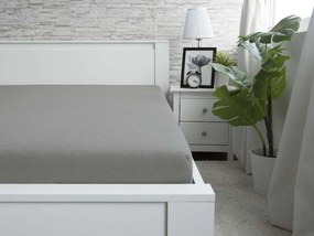 XPOSE® Jersey plachta Exclusive na vysoký matrac - tmavo sivá 200x220 cm