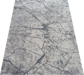 DY Sivý koberec s mramorovým vzorom Vista 08 Rozmer: 300x400 cm