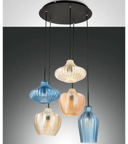 Fabas Luce 3725-49-363 - Luster na lanku OLBIA 5xE27/40W/230V
