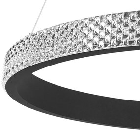 Toolight Toolight, LED stropné svietidlo, 4000K, 24W, APP1512-CP, čierna, OSW-05473