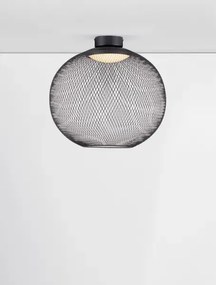 LED čierne moderné stropné svietidlo Kinetic 50