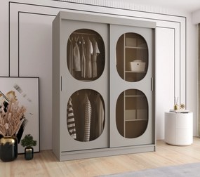 Šatníková skriňa 150 cm Boomer 2 (kašmír). Akcia -21%. Vlastná spoľahlivá doprava až k Vám domov. 1126257