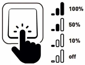 Paulmann 93383 - SADA 3xLED/6W IP44 Stmievateľné kúpeľňové svietidlo GIL 230V