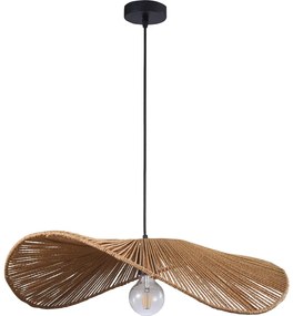 Polux Luster na lanku CAPRI 1xE27/20W/230V pr. 60 cm bambus SA2173