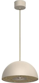 Luster na lanku ELGUND 1xE27/15W/230V pr. 35 cm béžová