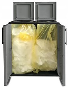 ARTPLAST Skriňa na triedený odpad Linea Easy 2dv/3víka