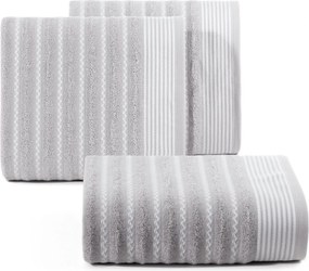 BAVLNENÝ UTERÁK LEO 70X140 CM STRIEBORNÁ