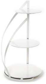 Kovový servírovací podnos Nowell White, 38x60 cm