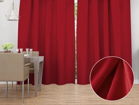Biante Zamatový záves Velvet Prémium SVP-038 Sýto červený - šírka 135 cm 135x210 cm