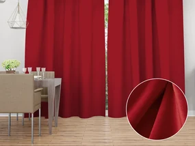 Biante Zamatový záves Velvet Prémium SVP-038 Sýto červený - šírka 270 cm 270x180 cm