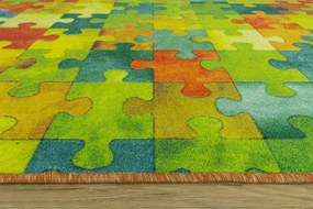 Koberec Puzzle viacfarebný