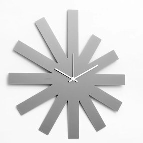 Dizajnové nástenné hodiny: Gray Star - Šedé plexi 30 x 40 cm | atelierDSGN