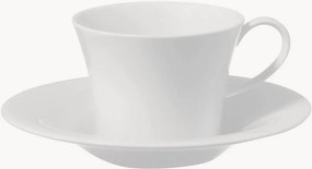 Ručne vyrobené porcelánové šálky na čaj's podšálkami Berlin, 2 ks