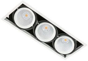 ITALUX LED podhľadové stropné svetlo VERTICO TRIPLE, 54W, denná biela