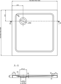 Mexen Pretoria, sprchovací kút 100 (dvere) x 100 (stena) cm, 6mm číre sklo, chrómový profil + čierna sprchová vanička, 852-100-100-01-00-4070
