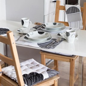 Home Elements Podsedák 40*40 cm, Kruhy