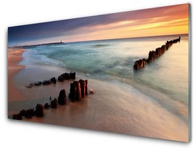 Nástenný panel  Oceán pláž príroda 120x60 cm