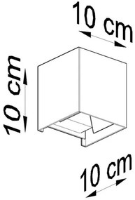 LED Vonkajšie nástenné svietidlo LUCA LED/6W/230V IP54