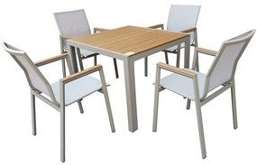 Komplet záhradného jedálenského nábytku - polywood