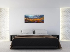 Obraz - Maľovaná horská krajina II. (120x50 cm)