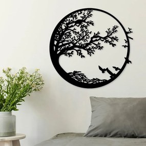 Kovová nástenná dekorácia 68x66 cm Tree – Wallity