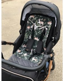 Dizajnová priedušná podložka do kočíka Babysteps Owl Duo