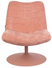 Ružové zamatové kreslo Bubba – Zuiver