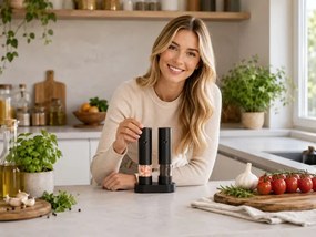 Sada dvoch elektrických mlynčekov AROMA (2 ks)