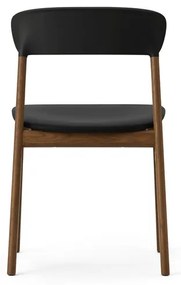 Stolička Herit Chair Spectrum Leather – čierna/dymový dub