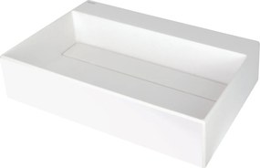 Deante Umývadlo na dosku Correo 60x40 cm - CQR AU6M, granit, alabaster