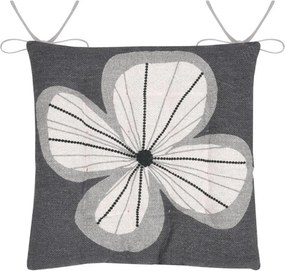 Oboustranný podsedák na židli Tilda 38x38 cm šedý
