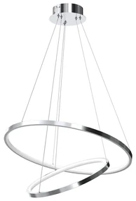 Závesné LED svietidlo Hoop, 2x LED 51w, 4000k, ch