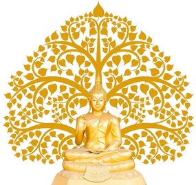 Samolepiaca tapeta Budha so stromom života - 375x250