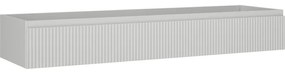 Mexen Rivel, kúpeľňová skrinka 160 cm, 1 zásuvka, drážkovaná, sivá matná, 91A20-16023-1-BF62