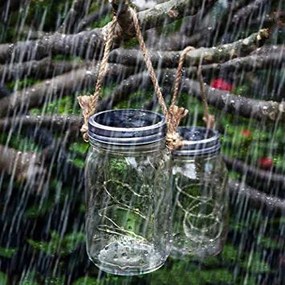 Bezdoteku LEDSolar solárne závesná vianočné poháre s reťazou multicolor 2 ks, iPRO, 1W, multicolor